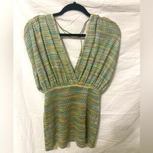 Boho Knit Colorful Blouse